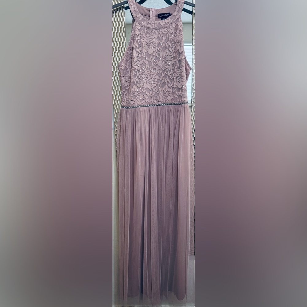 Beautiful Long Dress. Size M, Party Wedding. Pink Rose. Beautiful Color.